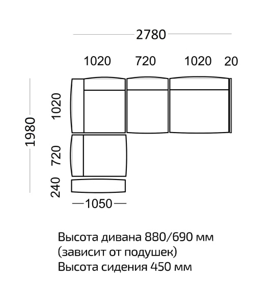 Диван модульный Майя велюр оливковый