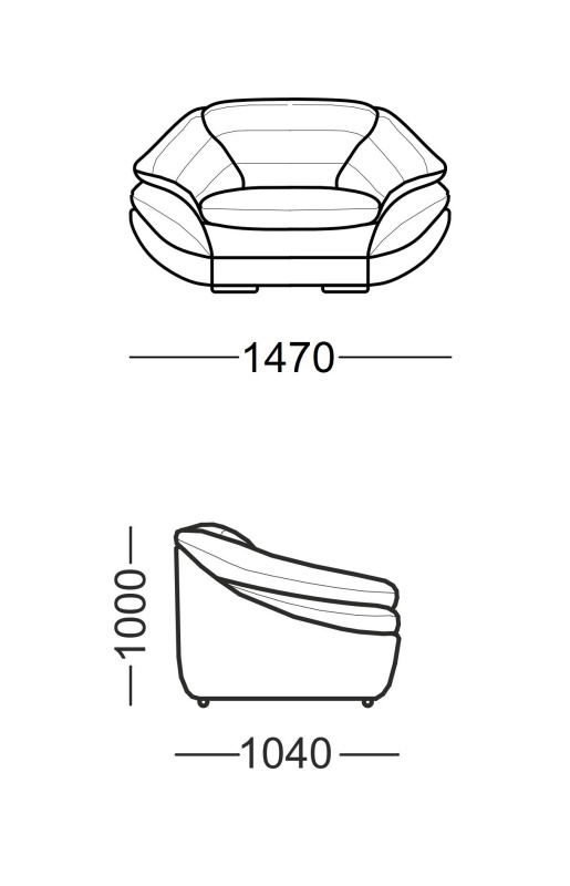 Кресло Алекс рогожка бежевый