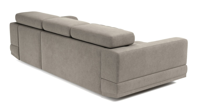 Диван угловой Верона велюр бежевый